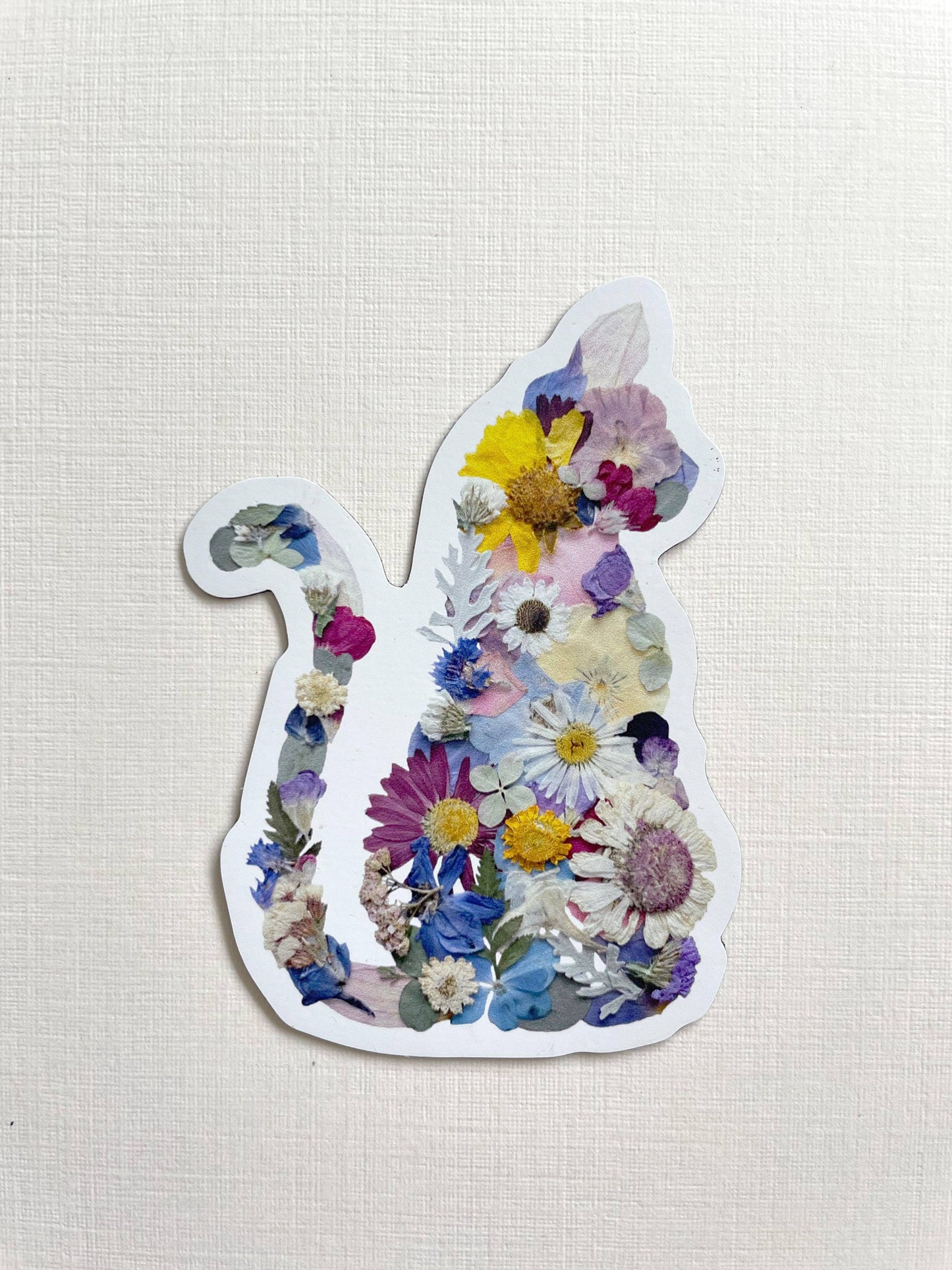 Cat Flower Magnet