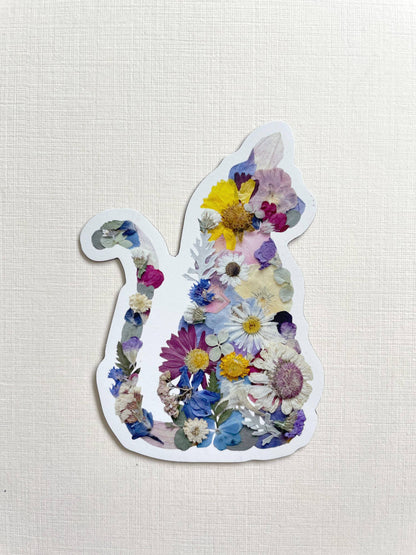 Cat Flower Magnet