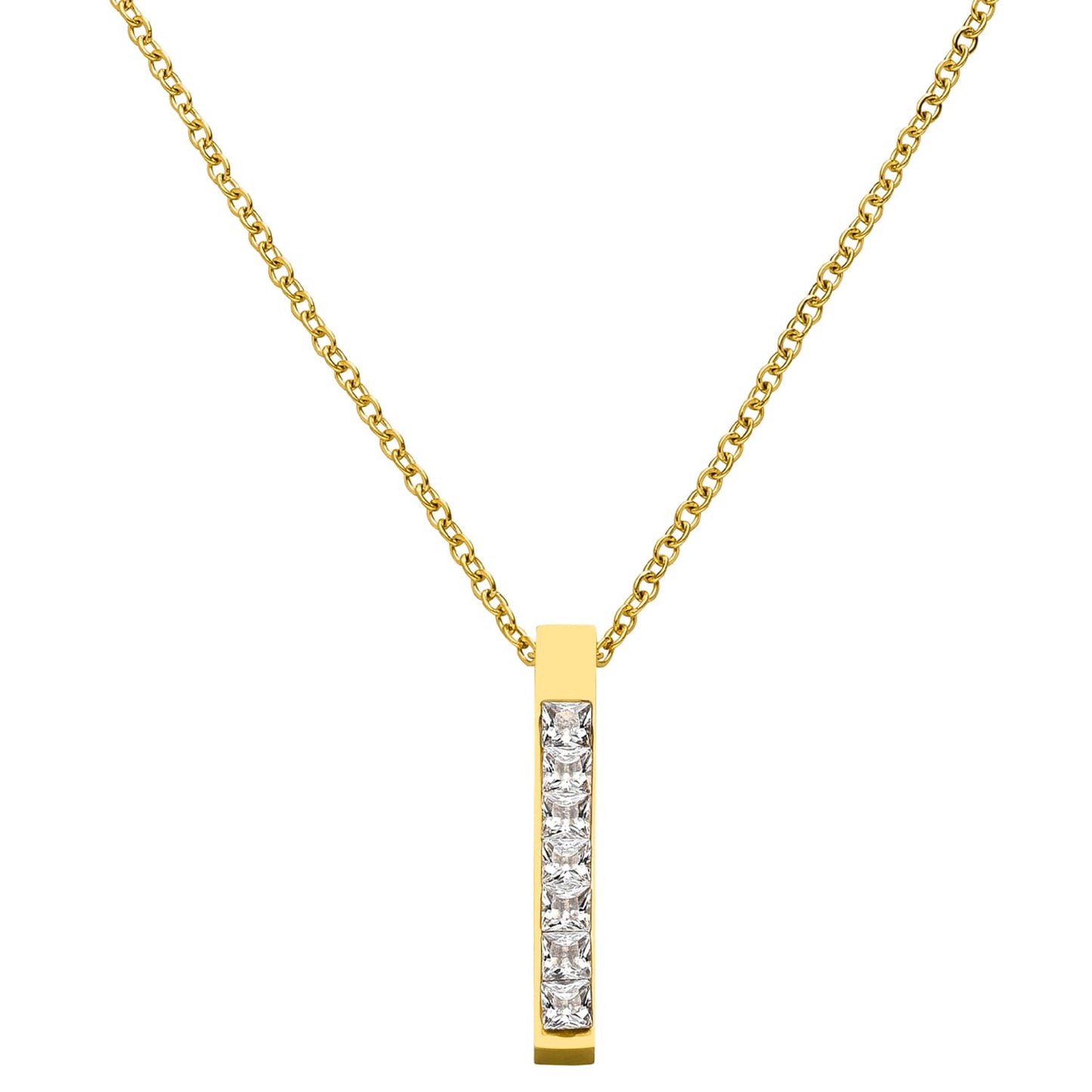Zircon Bar Necklace
