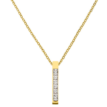 Zircon Bar Necklace