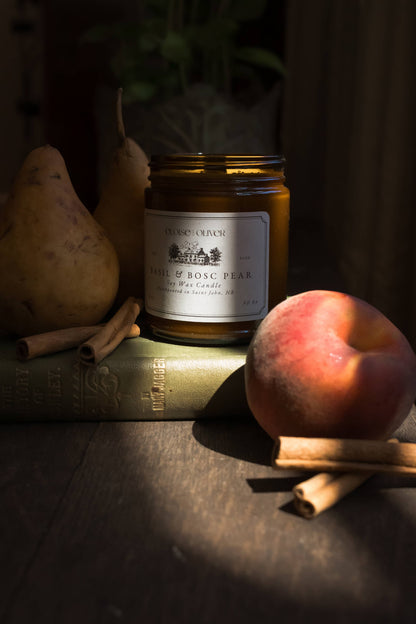 Basil and Bosc Pear Candle