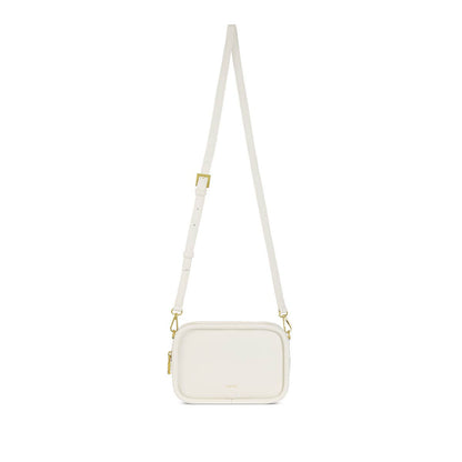 Erika Recycled Vegan Crossbody Bag in Black Pebbled