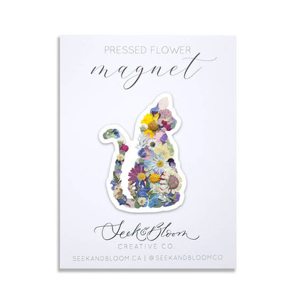 Cat Flower Magnet