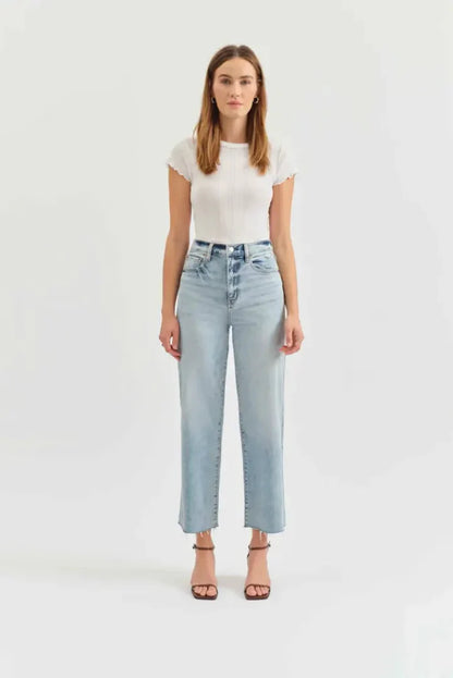 Pleaser High Rise Wide Ankle in New Light