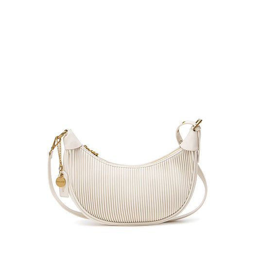 Crescent Recycled Vegan Crossbody in Coconut Cream