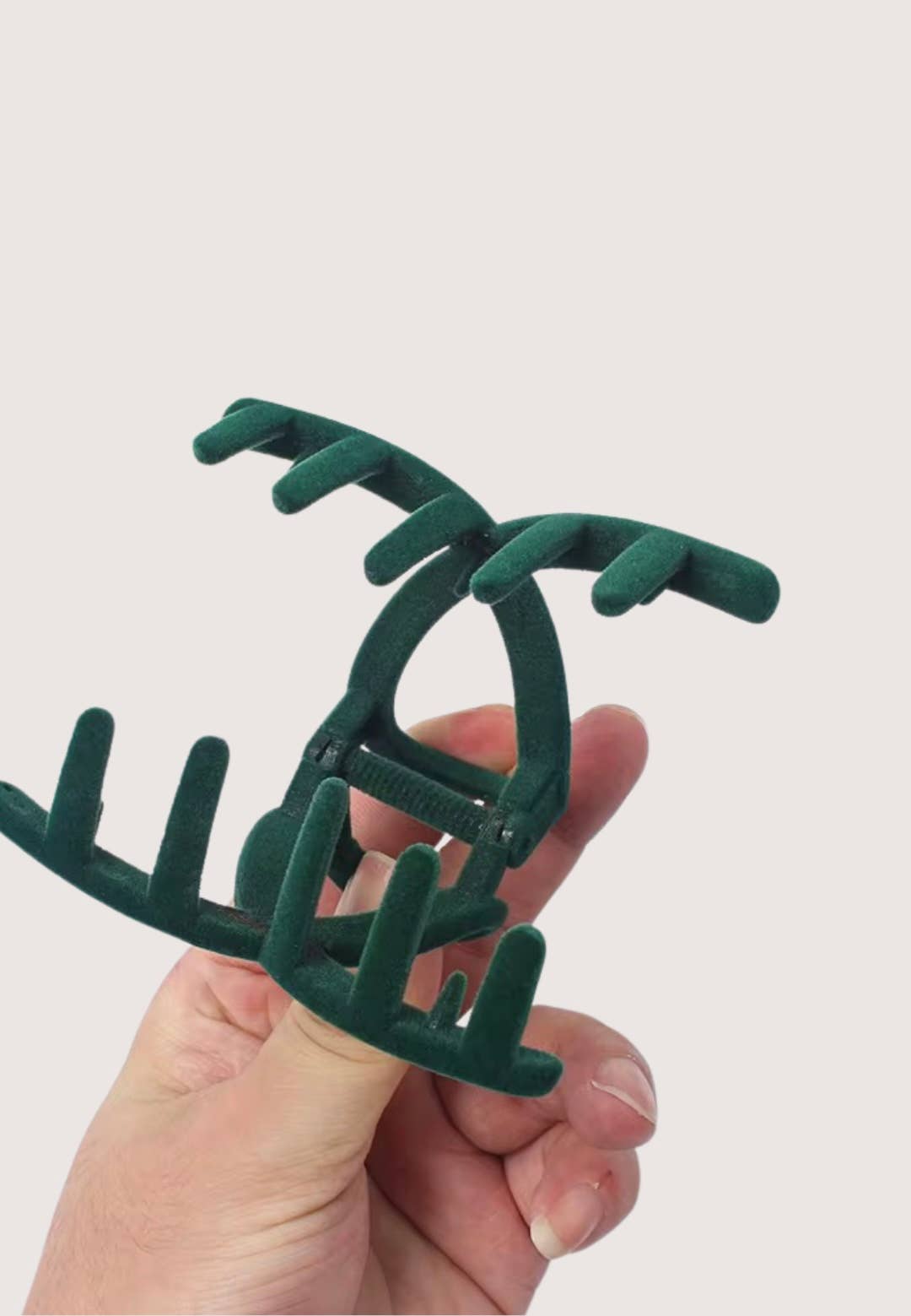 Black Velvet Loop Jaw Clip