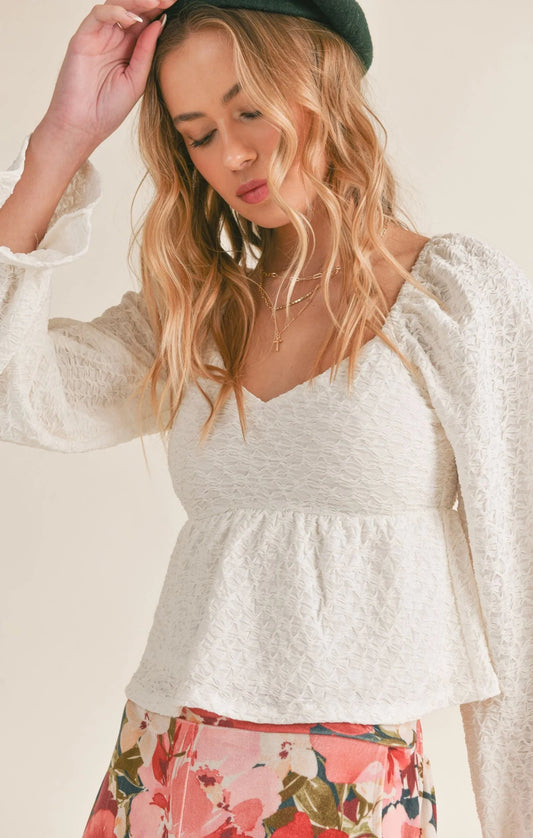 No Fuss Peplum Top