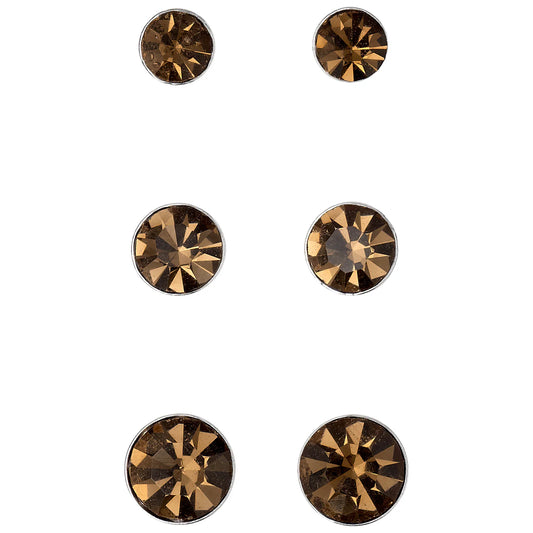 Brown Topaz Earring Set