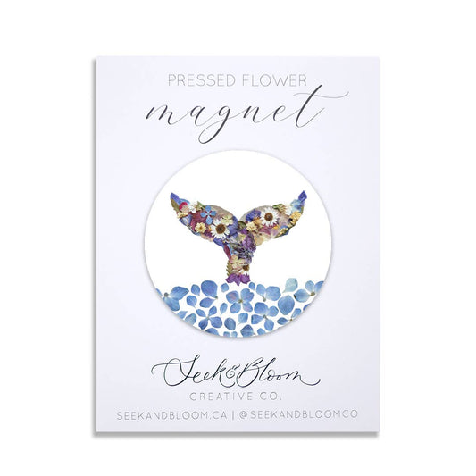 Whale Tail Flower Magnet