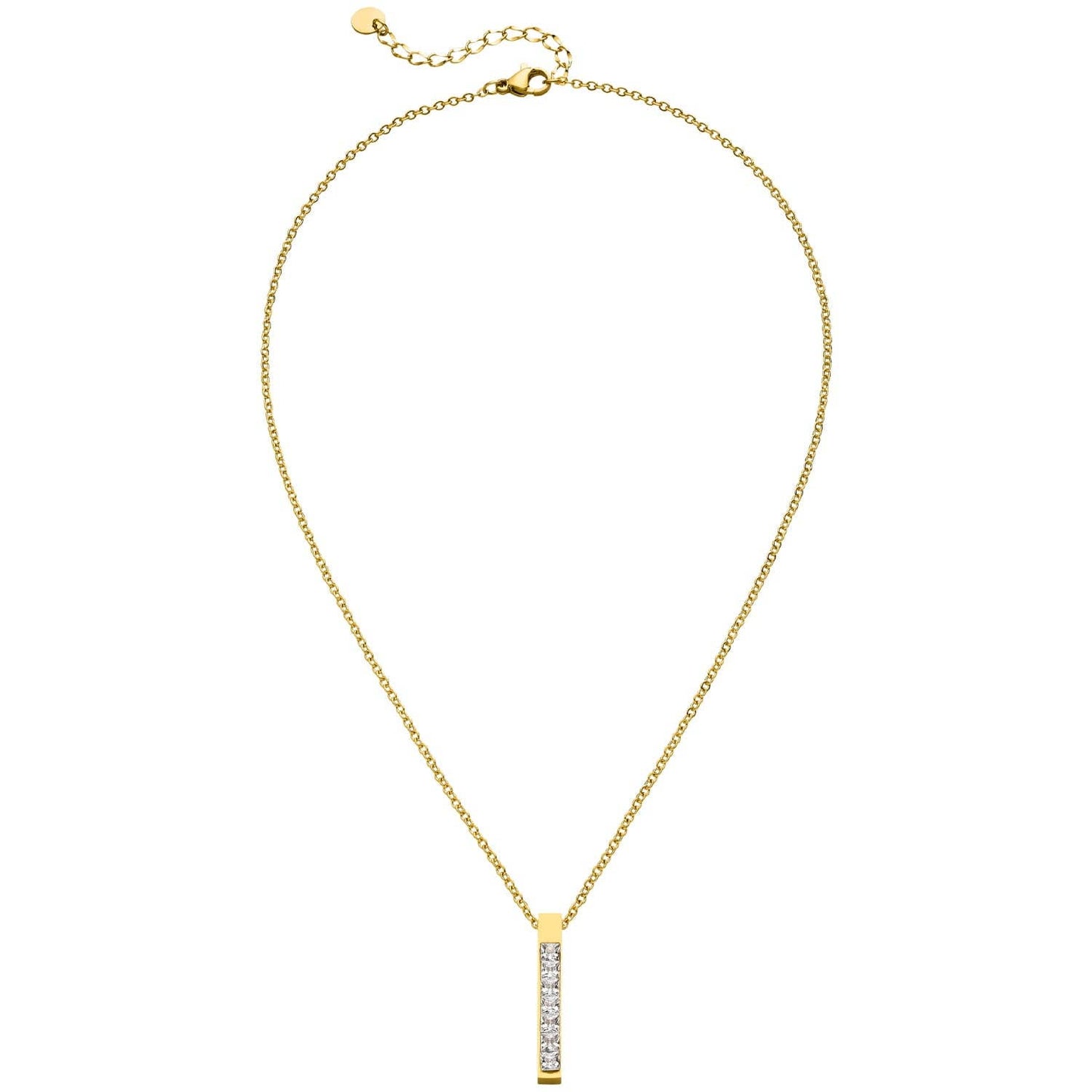 Zircon Bar Necklace