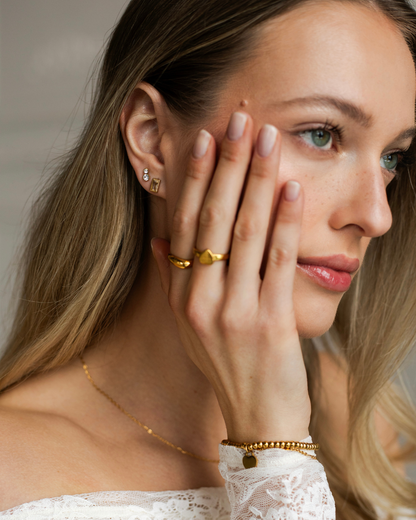 Rectangle Duo Studs Set