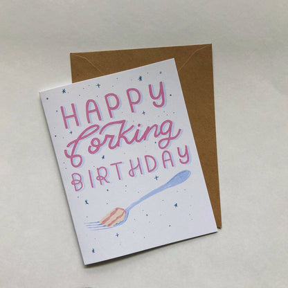 Happy Forking Birthday Card