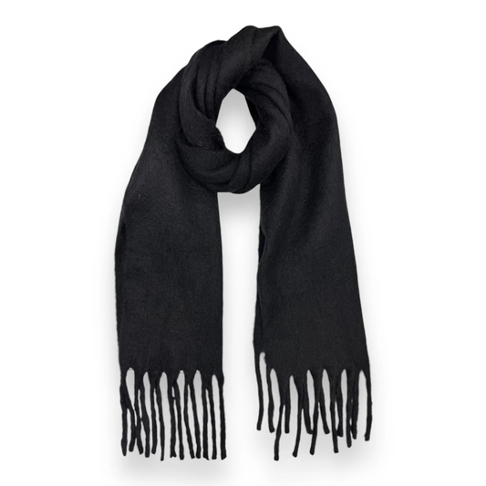Fluffy Scarf in Black