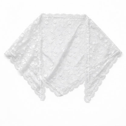 Lace Scarf in White