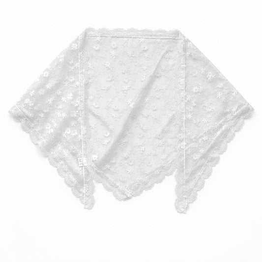 Lace Scarf in White