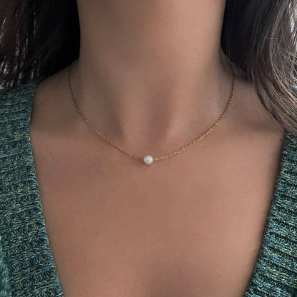 Single Pearl Necklace