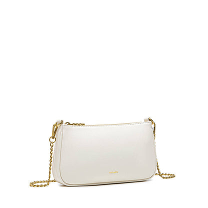 Francine Recycled Vegan Chain Crossbody Bag in Coconut Cream