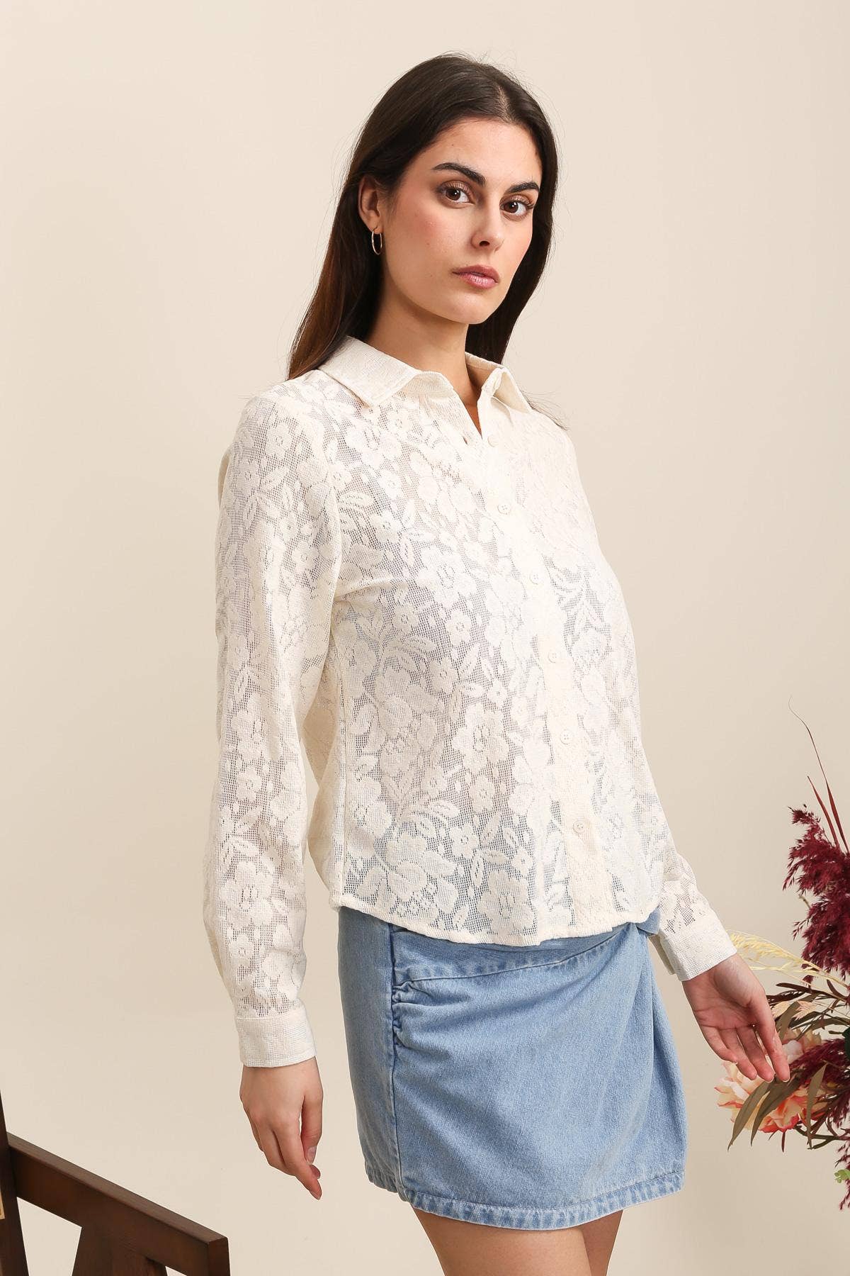 Chloe Floral Lace Top