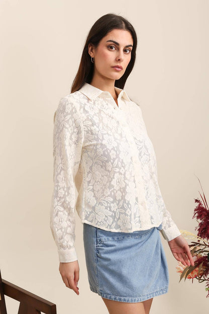 Chloe Floral Lace Top