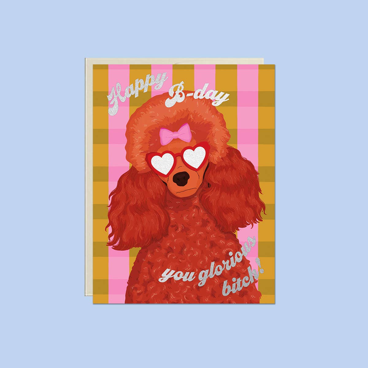 Birthday Poodle Foil Birthday Card