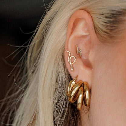 Looping Snake Earrings