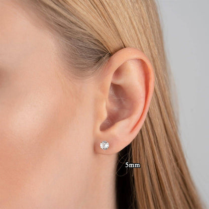 Bright Diamond Stud Earrings