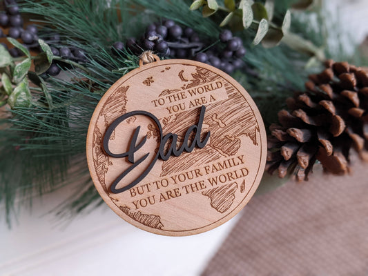 Assorted Dad Christmas Ornament