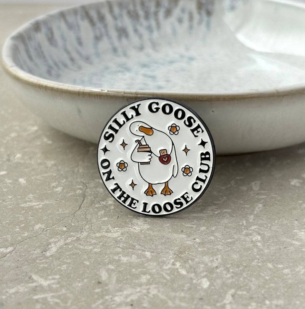 "Goose On The Loose" Enamel Pin Badge