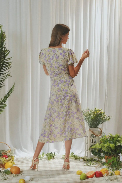 Elizabeth Floral Midi Dress  - FINAL SALE
