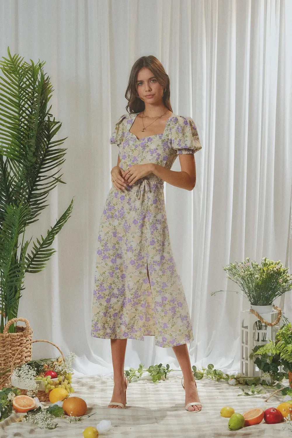 Elizabeth Floral Midi Dress