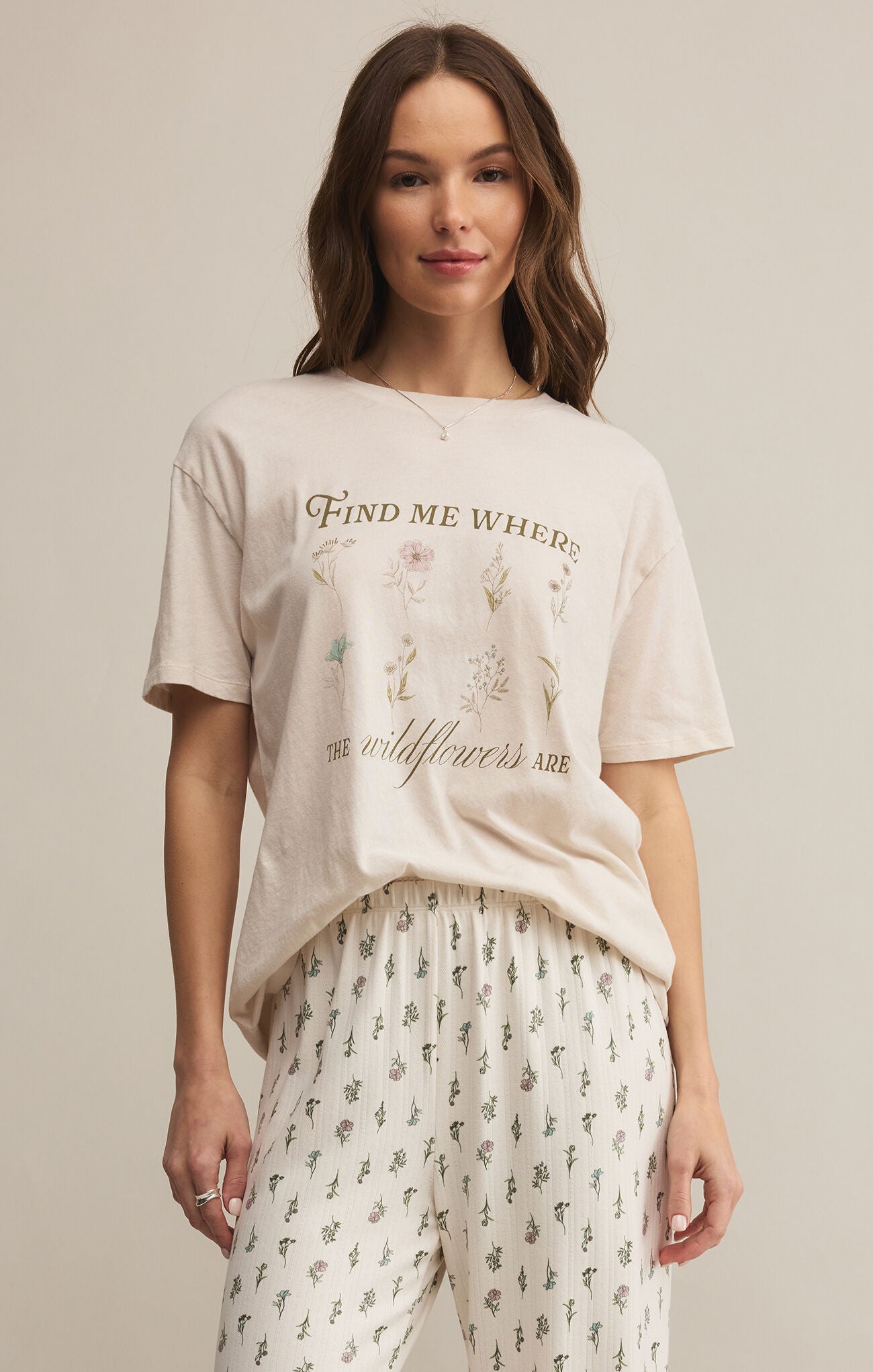Boyfriend Wildflowers Tee