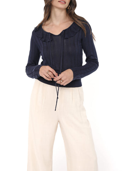 Maggie Ruffle Sweater