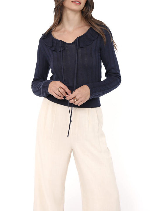 Maggie Ruffle Sweater