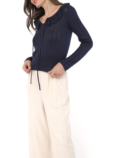 Maggie Ruffle Sweater