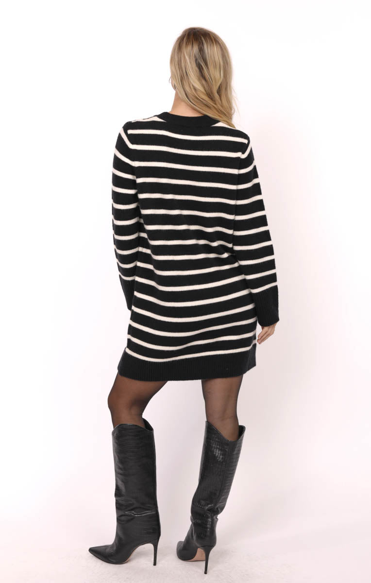 Sheri Striped Sweater Dress
