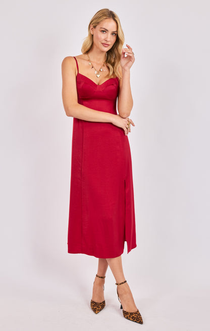 Romy Satin Bustier Dress