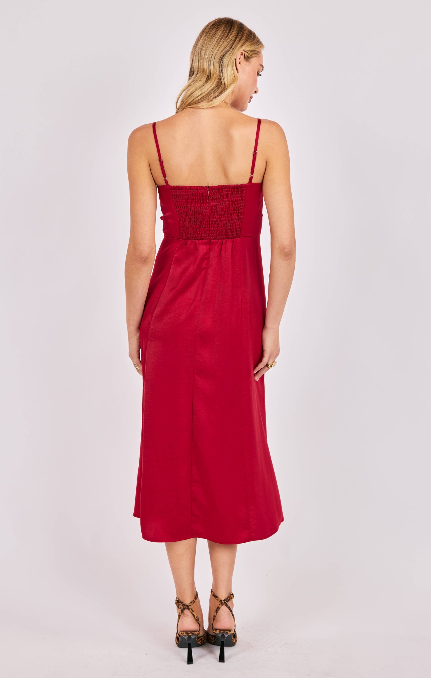 Romy Satin Bustier Dress
