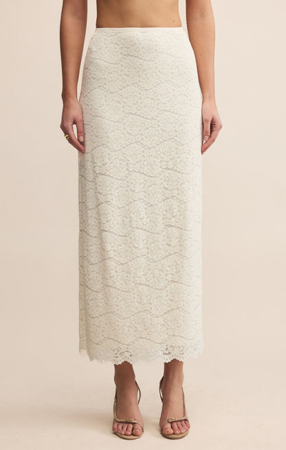 Via Lace Midi Skirt