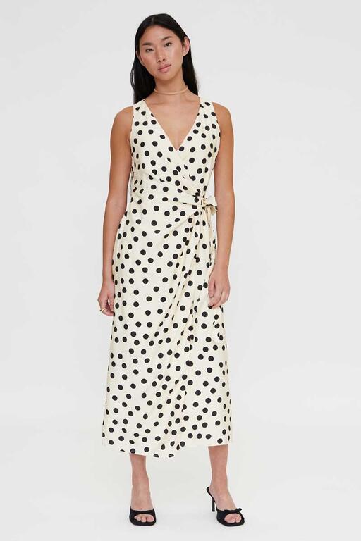 Charlotte Polka Dot Midi Dress