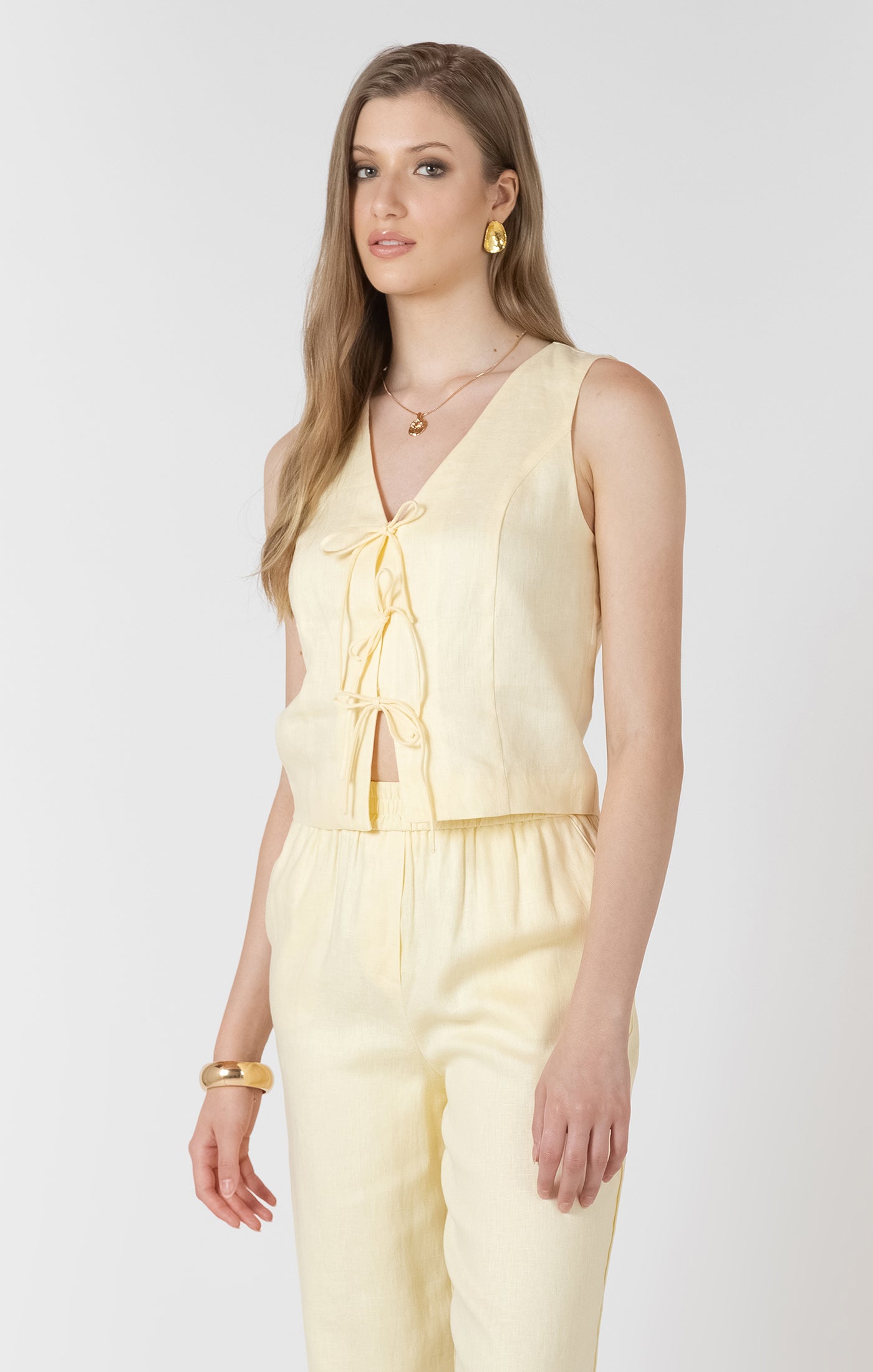 Lemon Butter Tie Top