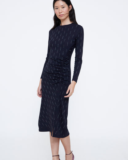 Thea Rhinestone Midi Dress