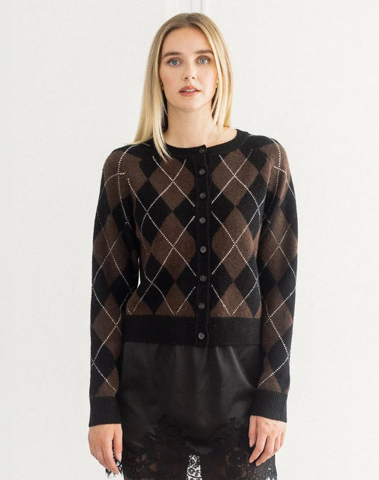 Little Sister Argyle Cardigan