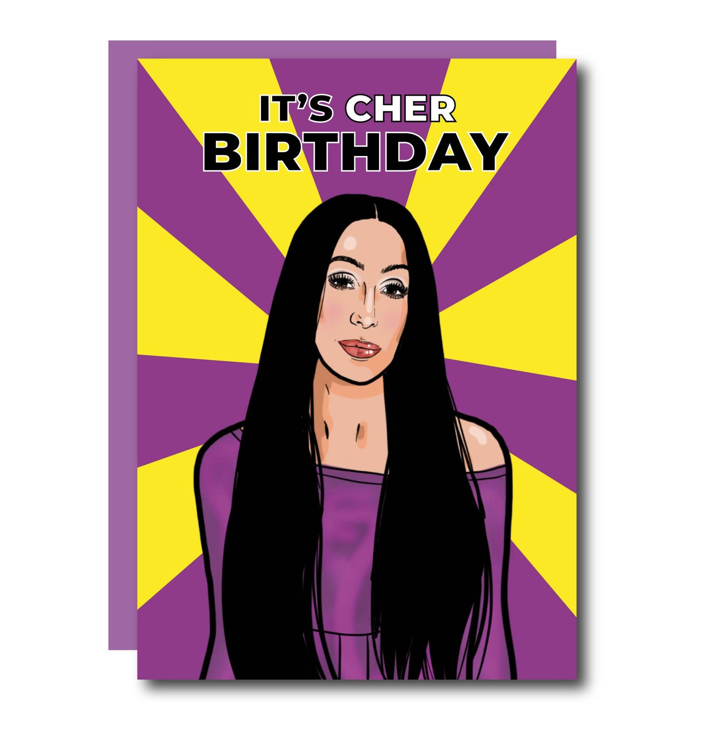 It's Cher Birthday Greeting Card