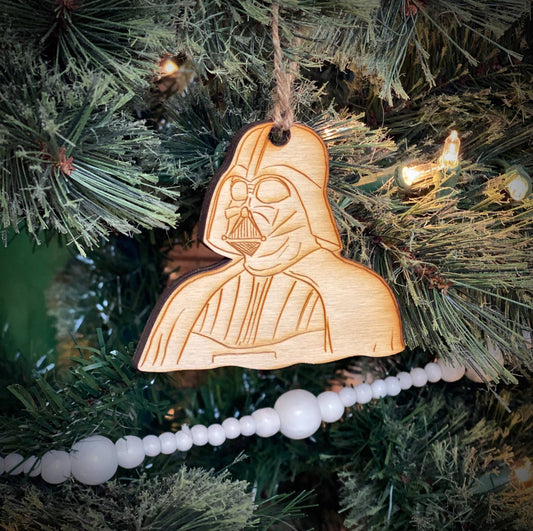Darth Vader Wooden Christmas Ornament