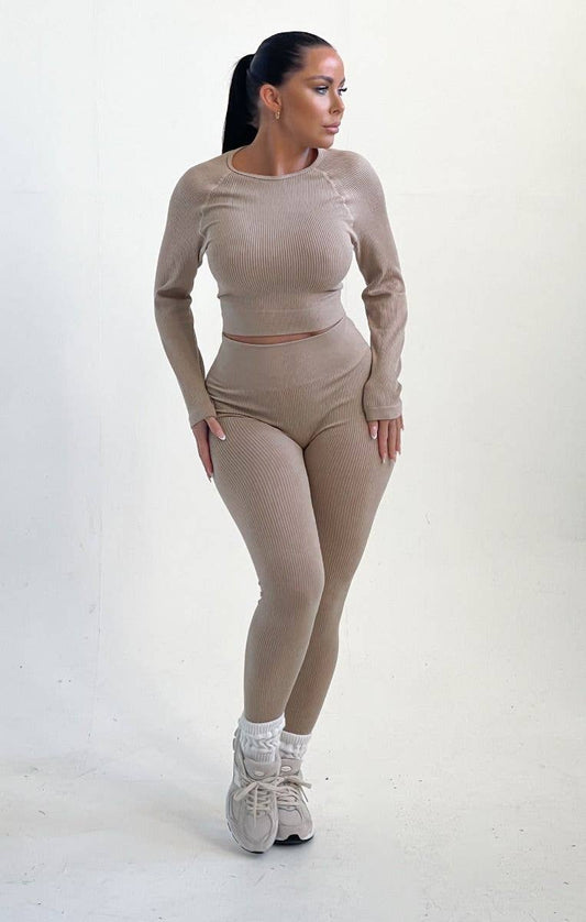 Quinn Ribbed Top & Leggings Set