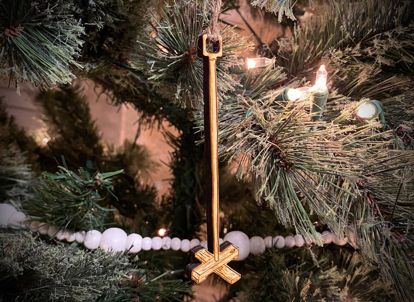 Festivus Pole Wooden Christmas Ornament