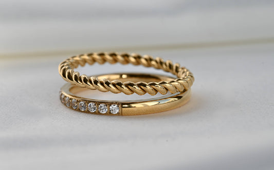 Stacked Double Ring