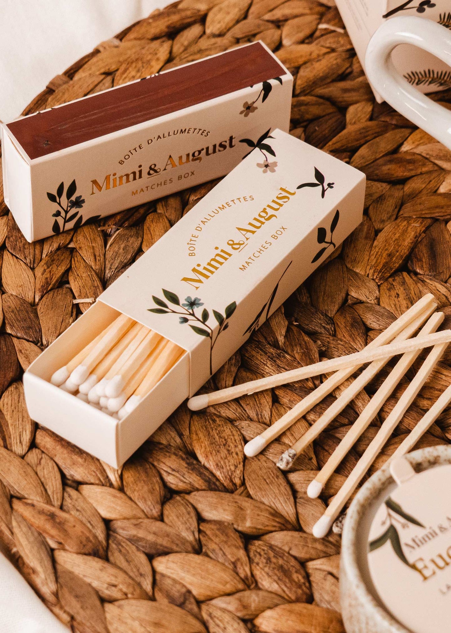 Mimi Floral Matchbox - 30 Sticks