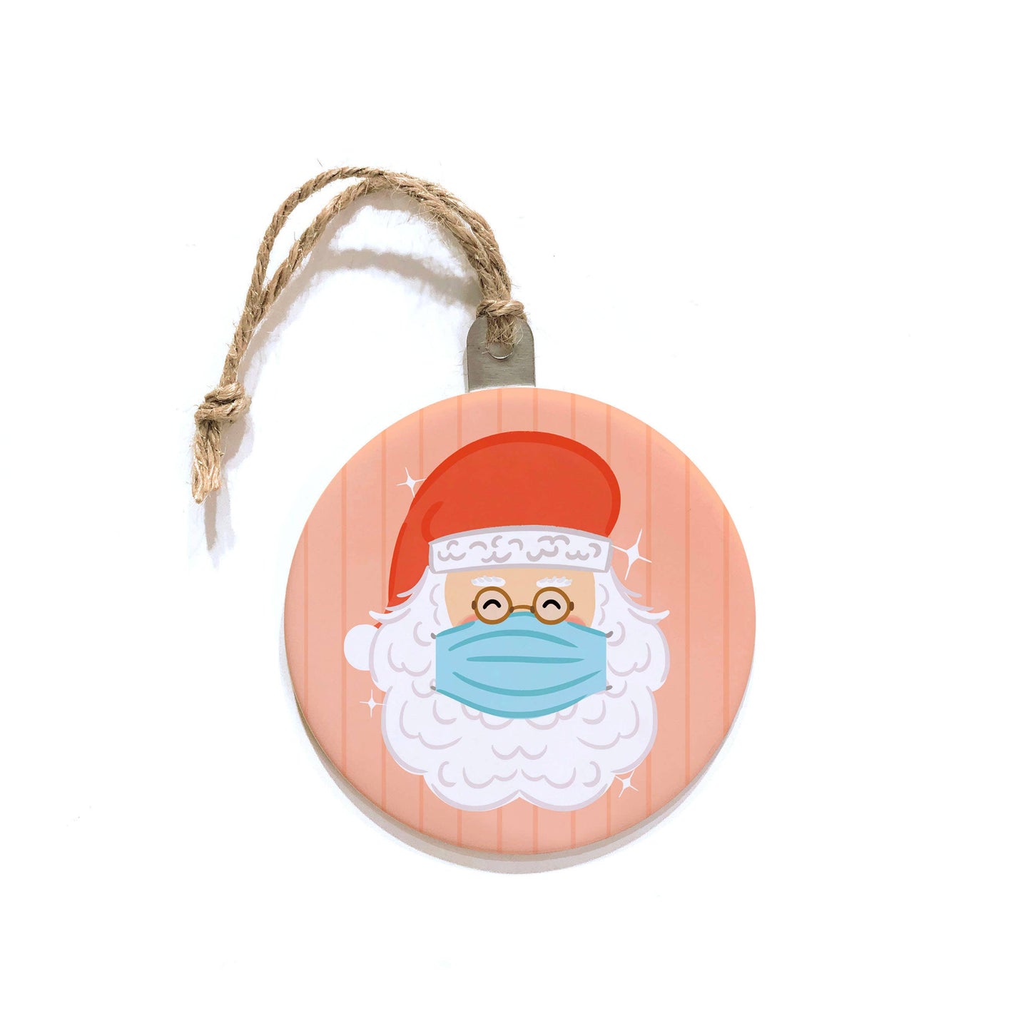 Santa Mask Christmas Ornament