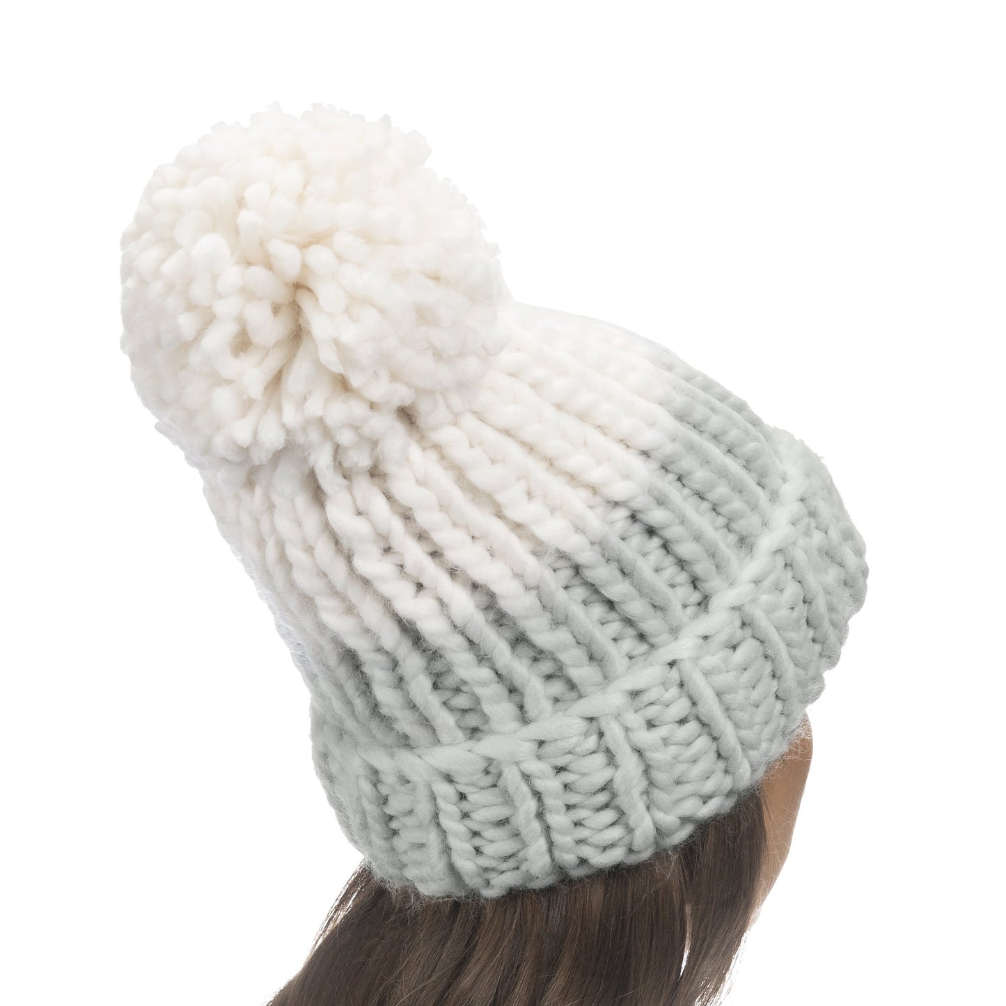 Colorblock Hand Knit Beanie (3 colors)